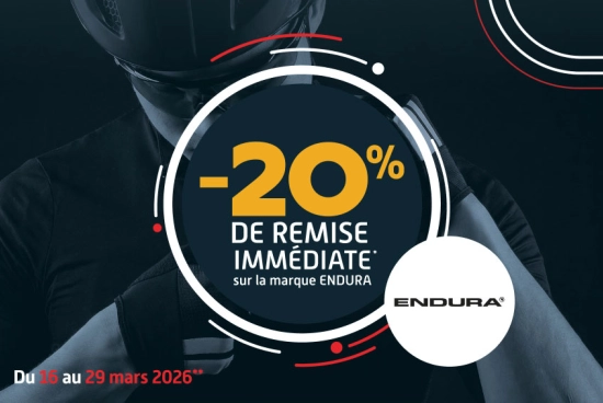 -20% de remise immédiate(1) sur la marque ENDURA